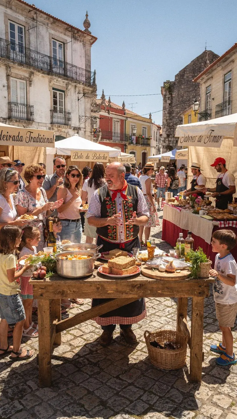 Experiência de degustação imersiva em festivais gastronômicos.